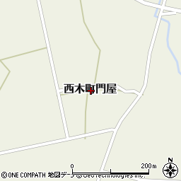 秋田県仙北市西木町門屋周辺の地図