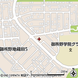 秋田県秋田市御所野地蔵田4丁目26周辺の地図