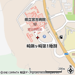 宮古病院周辺の地図