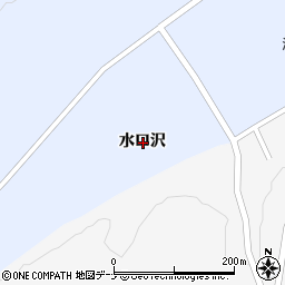 秋田県秋田市河辺大張野水口沢周辺の地図