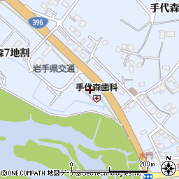 岩手県盛岡市手代森７地割78-5周辺の地図