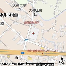 西濃運輸株式会社　盛岡支店周辺の地図