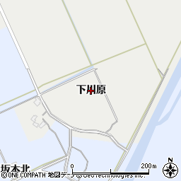 秋田県秋田市河辺諸井（下川原）周辺の地図