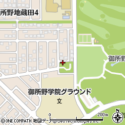 秋田県秋田市御所野地蔵田4丁目16周辺の地図