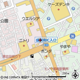 マクドナルド４号線盛岡南店周辺の地図