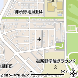 秋田県秋田市御所野地蔵田4丁目20周辺の地図