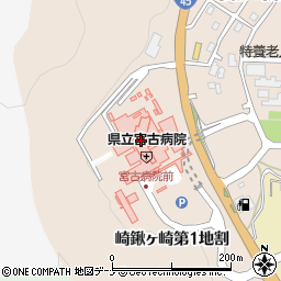 ヤマザキＹショップ県立宮古病院店周辺の地図