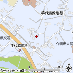 岩手県盛岡市手代森９地割周辺の地図