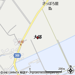 秋田県秋田市河辺諸井（大部）周辺の地図