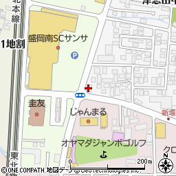 岩手銀行津志田支店 ＡＴＭ周辺の地図