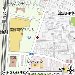 小舛沢周辺の地図