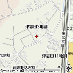 岩手県盛岡市津志田３地割25周辺の地図