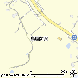 秋田県秋田市豊岩石田坂（鳥屋ケ沢）周辺の地図