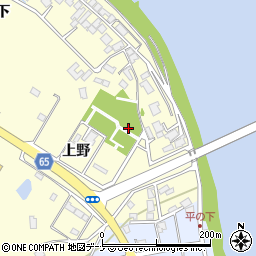 秋田県秋田市豊岩石田坂（上野）周辺の地図