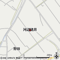 秋田県秋田市河辺諸井周辺の地図