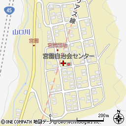 岩手県宮古市宮園周辺の地図