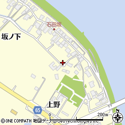 秋田県秋田市豊岩石田坂上野58周辺の地図