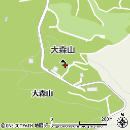 大森山周辺の地図