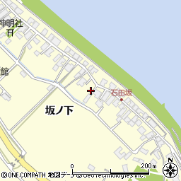 秋田県秋田市豊岩石田坂坂ノ下74-2周辺の地図