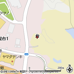 秋田県秋田市上北手古野台周辺の地図