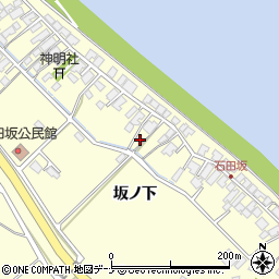 秋田県秋田市豊岩石田坂坂ノ下97周辺の地図