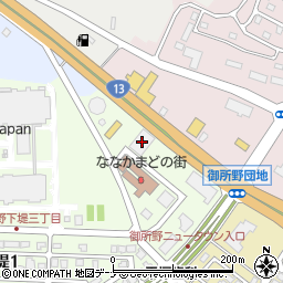 タカラスタンダード秋田支店周辺の地図