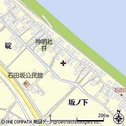 秋田県秋田市豊岩石田坂坂ノ下59-1周辺の地図