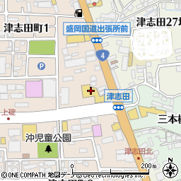 岩手三菱盛岡津志田店周辺の地図