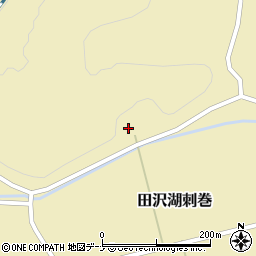 秋田県仙北市田沢湖刺巻六枚3-3周辺の地図