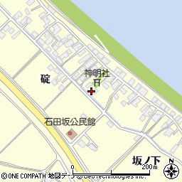 秋田県秋田市豊岩石田坂碇3周辺の地図