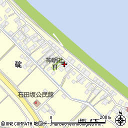 秋田県秋田市豊岩石田坂碇125周辺の地図
