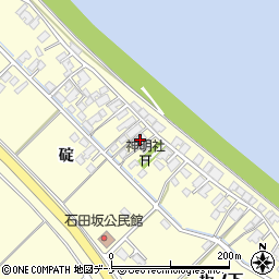 秋田県秋田市豊岩石田坂碇122周辺の地図