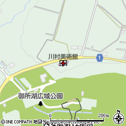 御所湖川村美術館周辺の地図