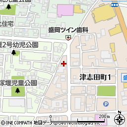 岩手県盛岡市津志田町1丁目14-53周辺の地図