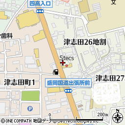 岩手県盛岡市津志田２６地割4周辺の地図