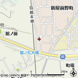 秋田県秋田市新屋前野町16-2周辺の地図