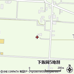 岩手県盛岡市下飯岡５地割周辺の地図