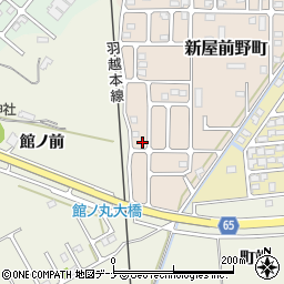 秋田県秋田市新屋前野町21-10周辺の地図