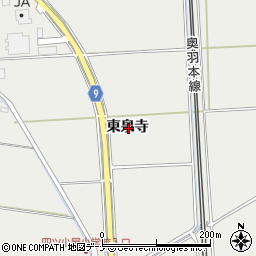 秋田県秋田市四ツ小屋東泉寺周辺の地図