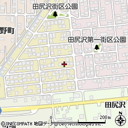 秋田県秋田市新屋田尻沢西町10-20周辺の地図