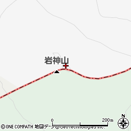 岩神山周辺の地図