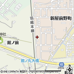 秋田県秋田市新屋前野町21-18周辺の地図