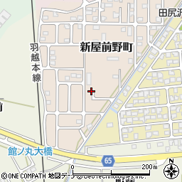 秋田県秋田市新屋前野町14周辺の地図