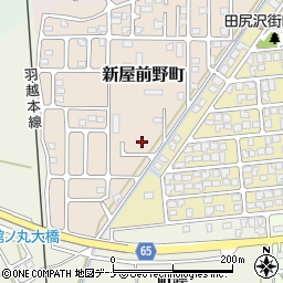 秋田県秋田市新屋前野町13周辺の地図