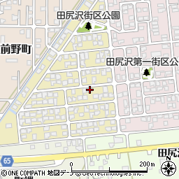 秋田県秋田市新屋田尻沢西町10-6周辺の地図