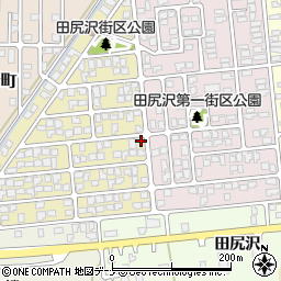 秋田県秋田市新屋田尻沢西町10-14周辺の地図