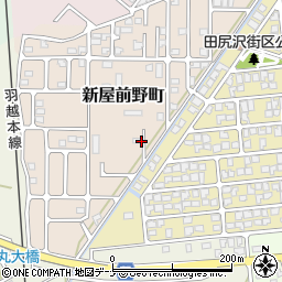 秋田県秋田市新屋前野町12周辺の地図