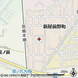 秋田県秋田市新屋前野町19周辺の地図