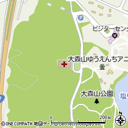 秋田市役所福祉保健部　長寿福祉課・大森山老人と子どもの家周辺の地図