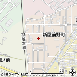 秋田県秋田市新屋前野町23周辺の地図